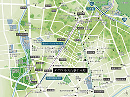 ダイアパレス八事柏木町 現地案内図