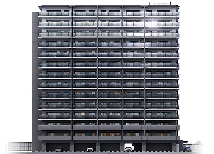 アメイズ直方中央プレミアム 外観完成予想CG