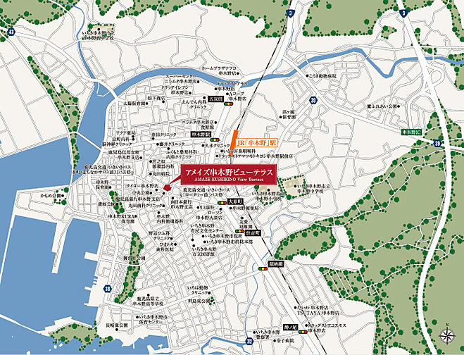 アメイズ串木野ビューテラス 現地案内図