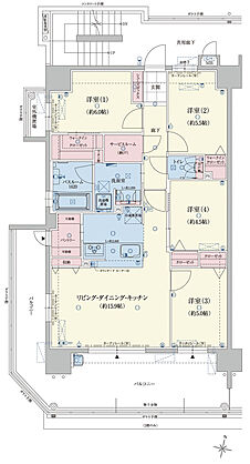 アメイズ新飯塚駅前ガーデンプレミアム 間取り A