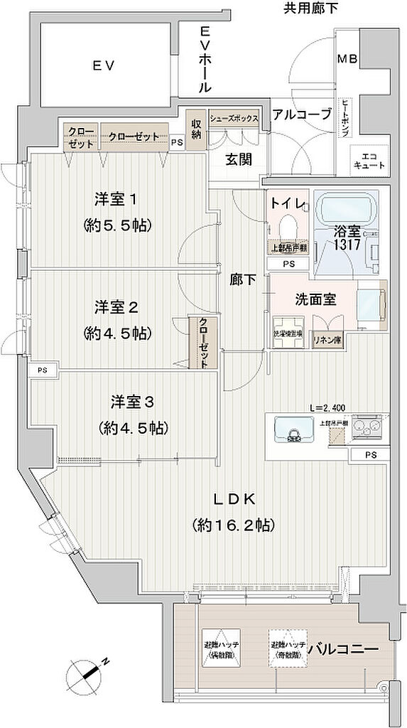 ハイク守山駅東 間取り A