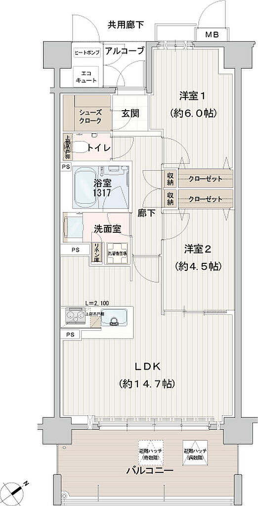ハイク守山駅東 間取り C
