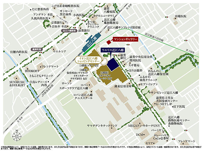 ウエリス近江八幡 現地案内図