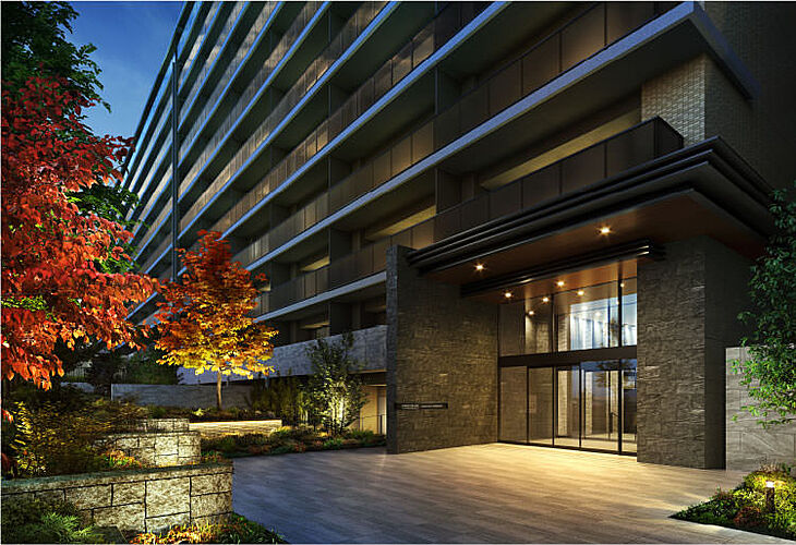 プレディア神戸舞子レジデンス エントランスアプローチ完成予想CG