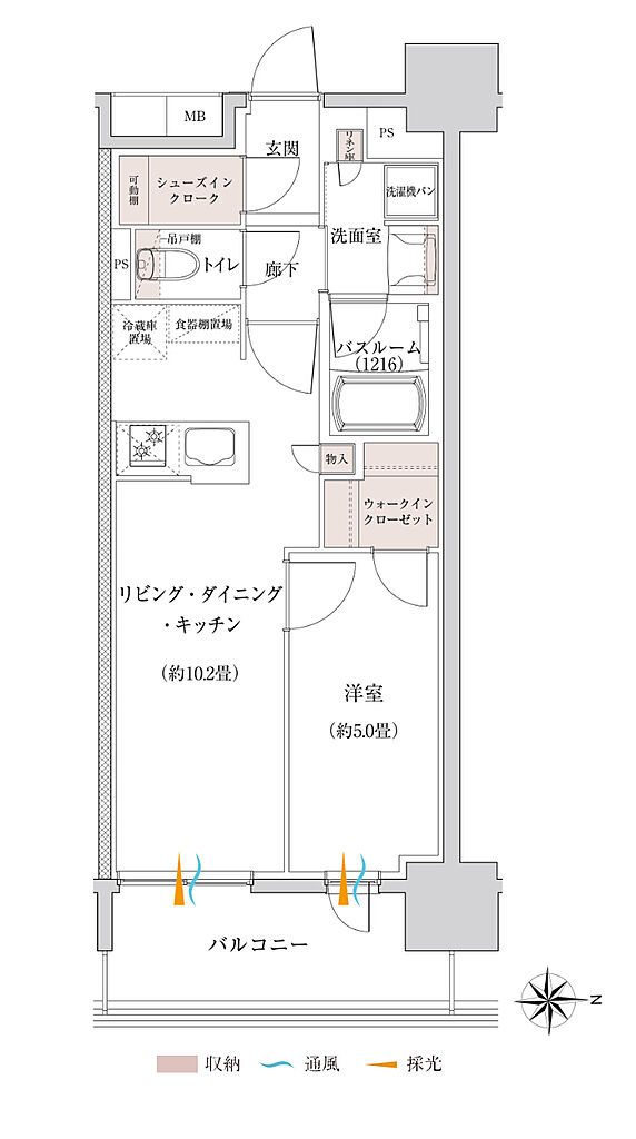 オープンレジデンシア名古屋グランデ 間取り J
