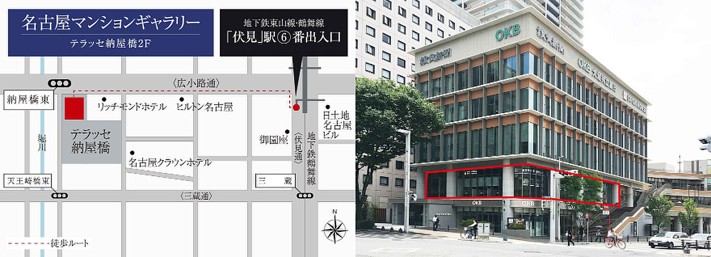 イノバス名駅 モデルルーム案内図