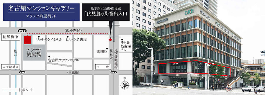 イノバス名駅：モデルルーム地図