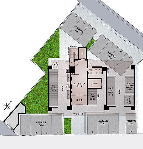 イノバス名古屋本陣 敷地配置図