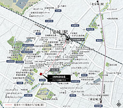 イノバス安城テラス 現地案内図