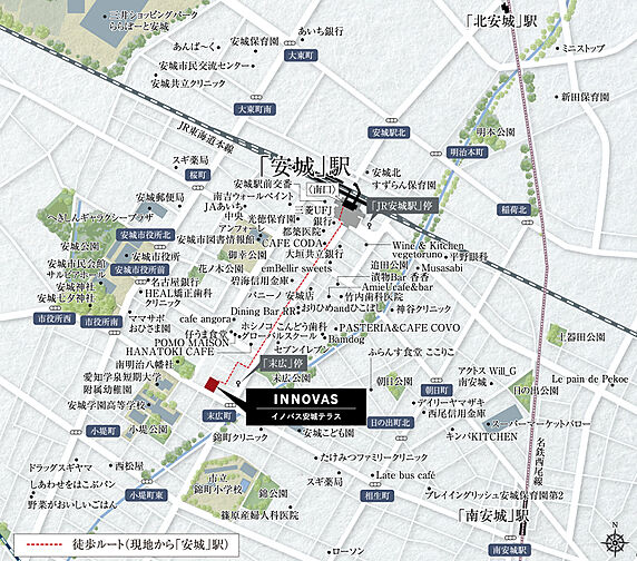 イノバス安城テラス 現地案内図