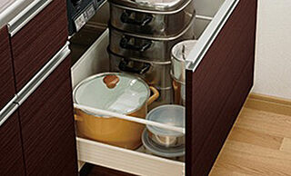 オープンレジデンシア室見 ソフトクローズスライド収納