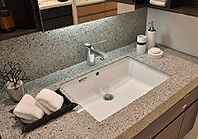 フィオレストーン天板・陶器ボウル