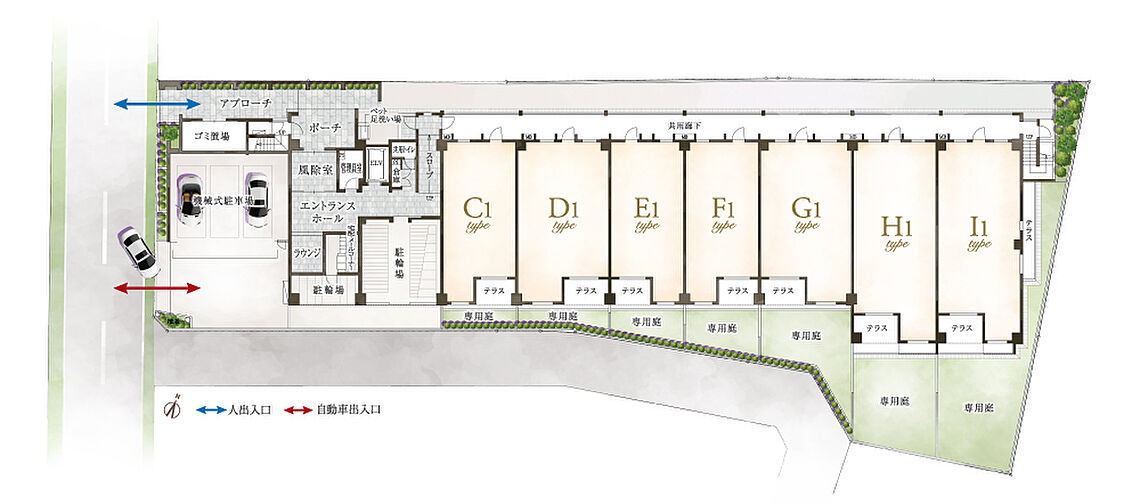 イノバス西新 共用部