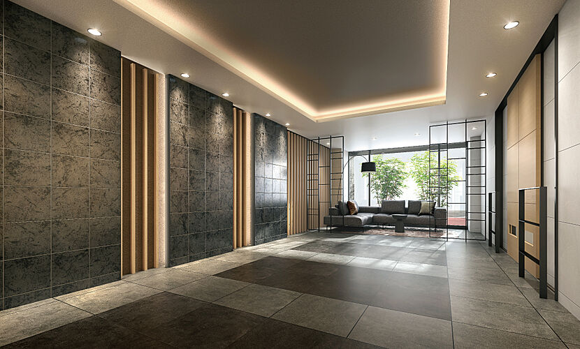 イノバス箱崎 エントランスホール完成予想