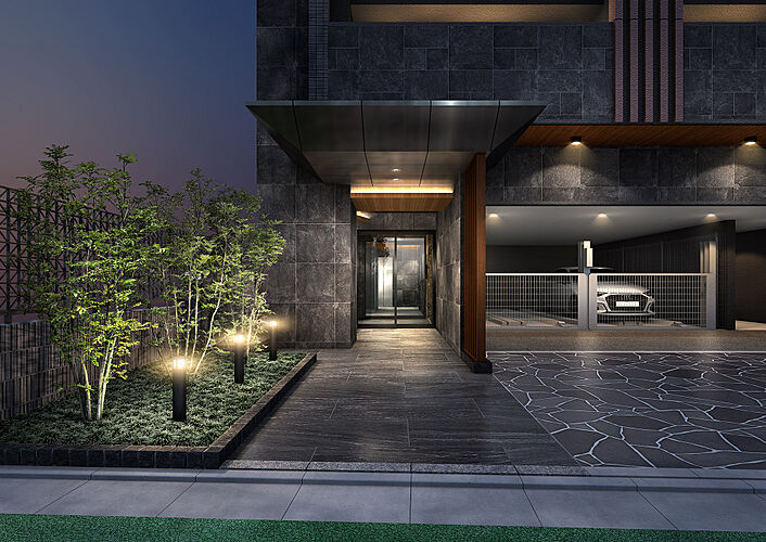 イノバス博多呉服 エントランスアプローチ完成予想CG