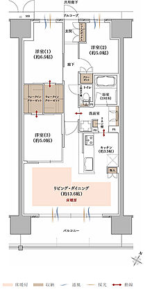 プラネスーペリア グラン大津瀬田 間取り H【MENU PLAN4】