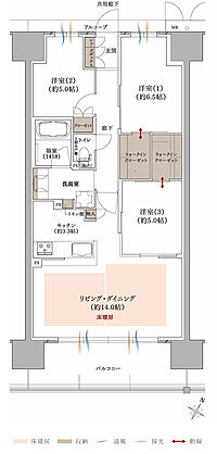 プラネスーペリア グラン大津瀬田 間取り I【MENU PLAN4】