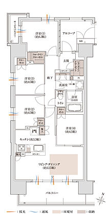 プラネスーペリア泉北原山公園 間取り 【先着順】A