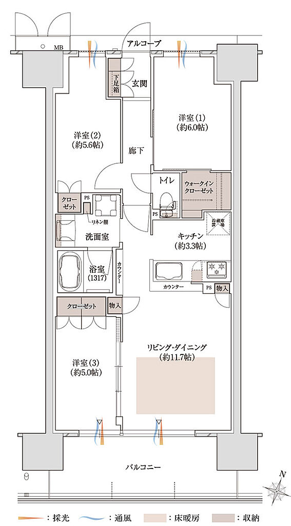 プラネスーペリア泉北原山公園 間取り 【先着順】C1