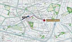 パレステージ宮崎台III 現地案内図