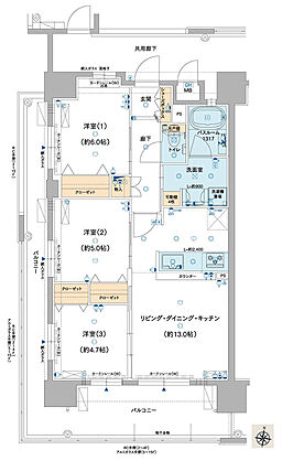 ルグラン別府 The Central Luxe 間取り A