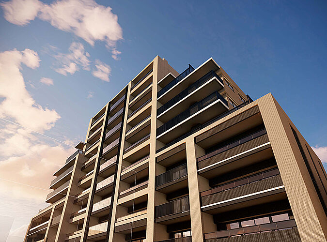 グランクレア名古屋庄内通 外観完成予想CG