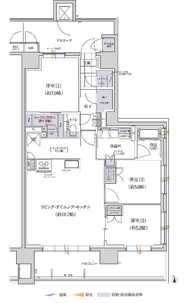 グランクレア名古屋庄内通 間取り L