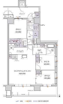 グランクレア名古屋庄内通 間取り L