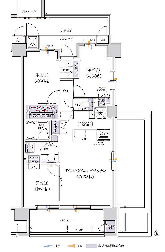 グランクレア名古屋庄内通 間取り P