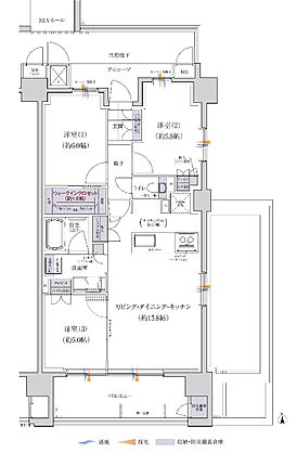 グランクレア名古屋庄内通 間取り P