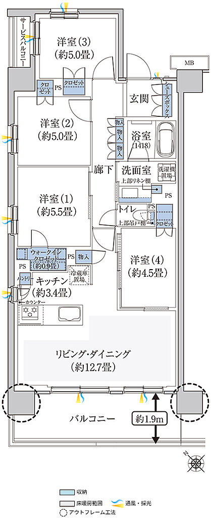 ハイムスイート新狭山 間取り A
