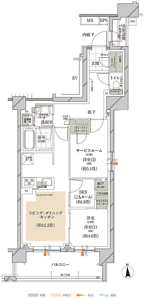 オーベルアーバンツ東武練馬 間取り A