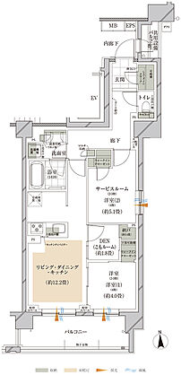 オーベルアーバンツ東武練馬 間取り A