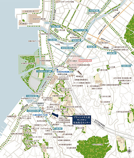 ブランシエラ大浦サンリヤン 現地案内図