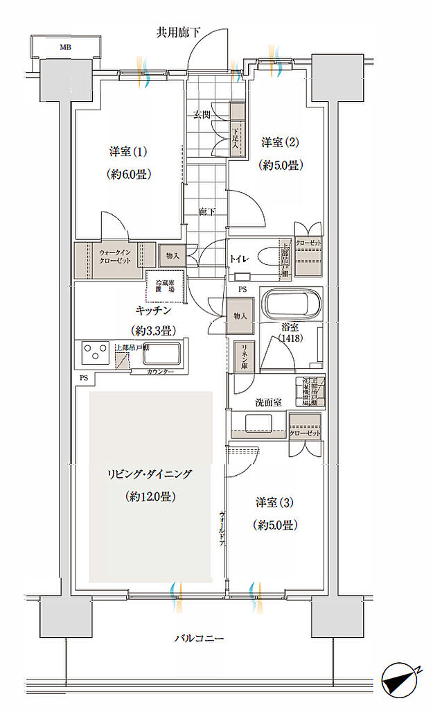 バウス加賀 間取り C6