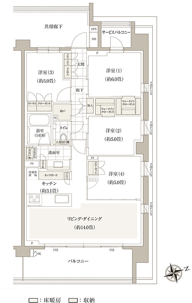 バウス久我山 間取り J
