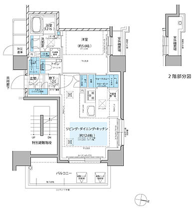 レ・ジェイド札幌大通ザ・タワー 間取り A