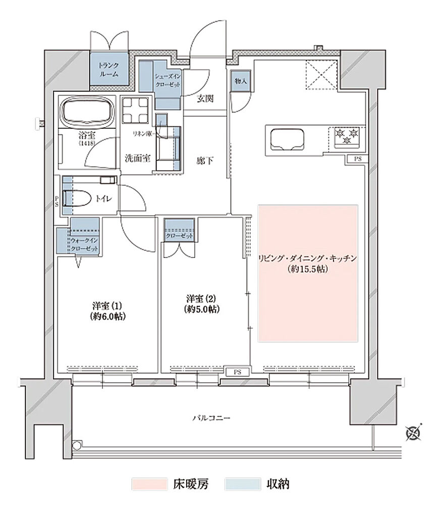 レ・ジェイド札幌手稲 間取り C