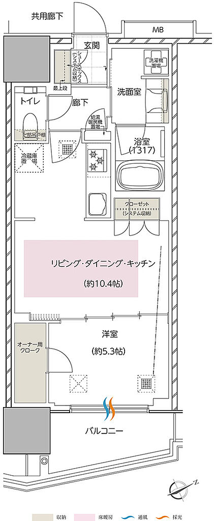 エスコンフィールドタワー 間取り O