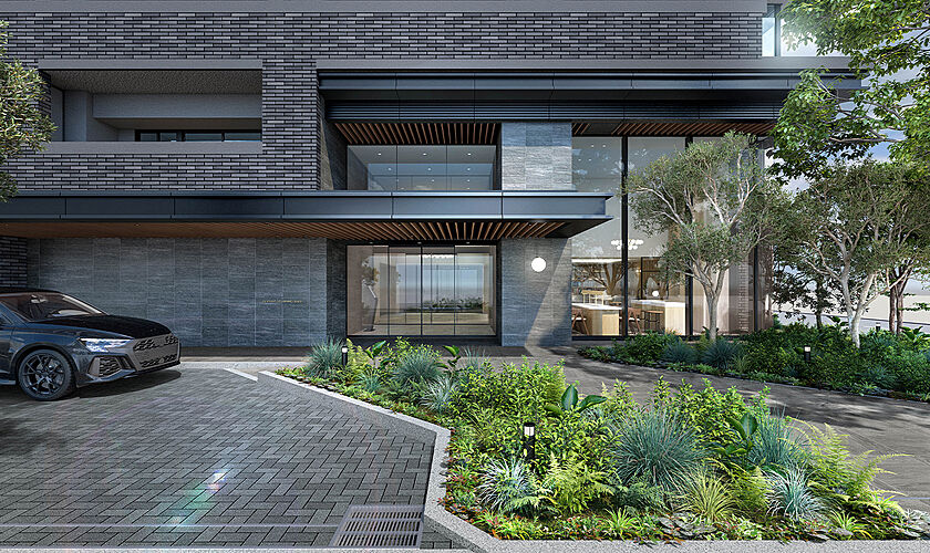 サンリヤン岐阜グランコンド エントランス完成予想CG