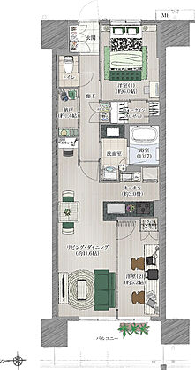 葵クロスタワー 間取り D