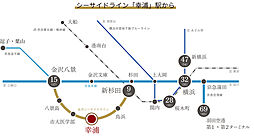 プライムパークス横浜並木 ザ・レジデンス アクセス図