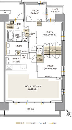ブランシエラ海老名 間取り G