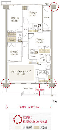 フルライフプロジェクト（フェルモ豊田） 間取り D