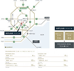 アトラス三田 アクセス図