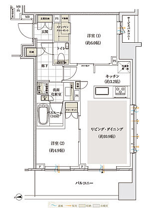 アトラス三田 間取り D