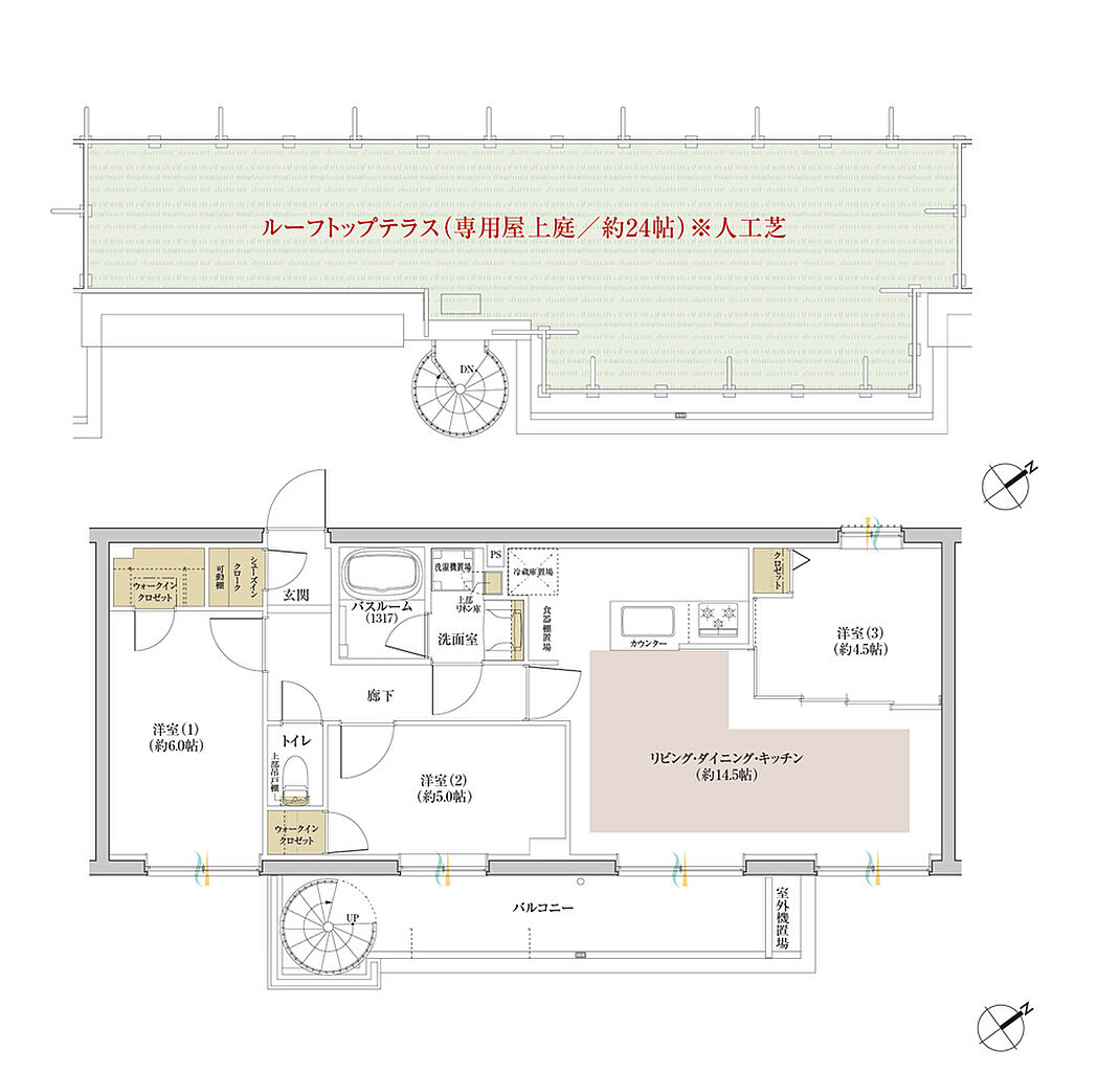 シンビエンス世田谷尾山台 間取り Mt