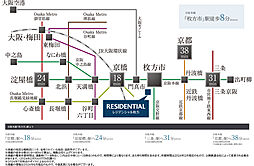 レジデンシャル枚方 アクセス図