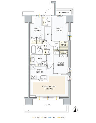 ウエリス仙台長町南 間取り A