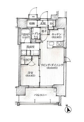 ザ・レジデンス上八丁堀 間取り C